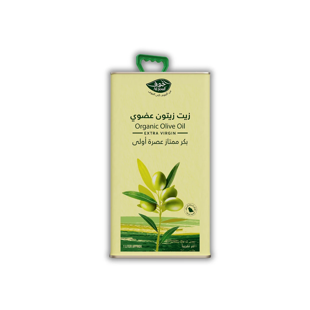 زيت زيتون الجوف عضوي بكر ممتاز "جالون" - 1 لتر