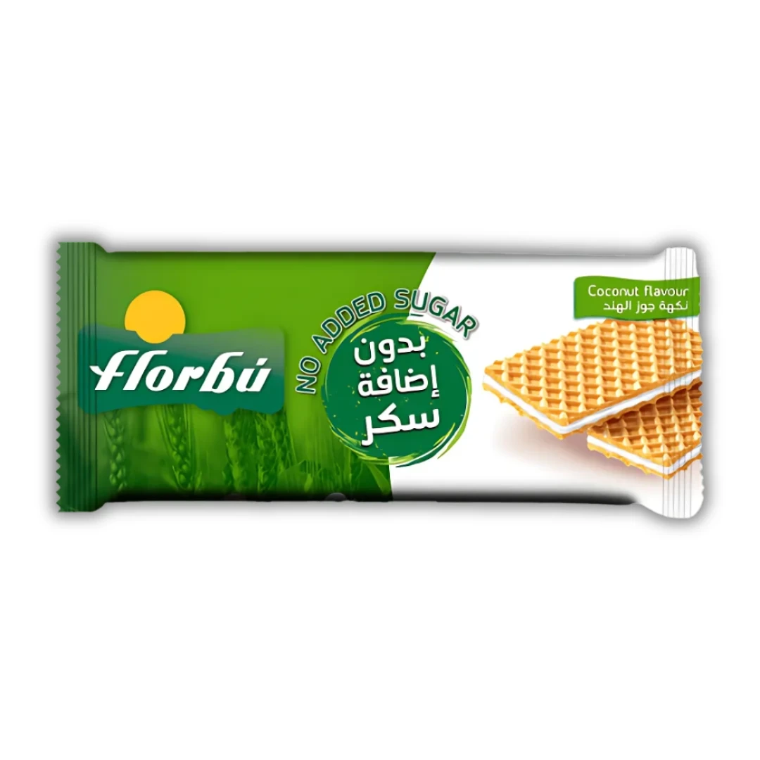 ويفر بسكويت جوز الهند بدون سكر مضاف 160جم