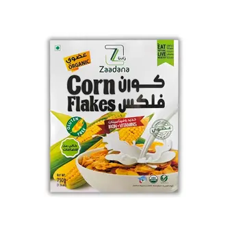 كورن فلكس خالي من الغلوتين 750 جم عضوي من زادنا