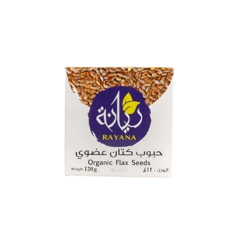 بذور الكتان عضوي 120 جرام - مزرعة الريانة